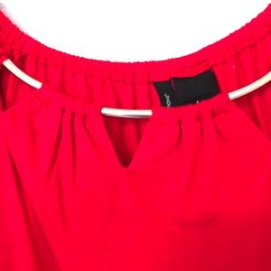 new directions Tops - New Directions Red Dressy Tee With Embellisments new directions Tops - New Directions Red Dressy Tee With Embellisments